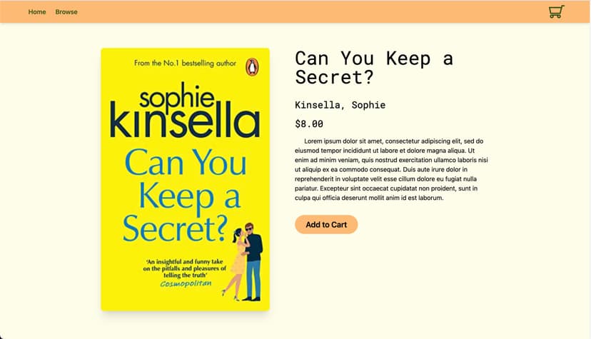 Image of Bookstore book page